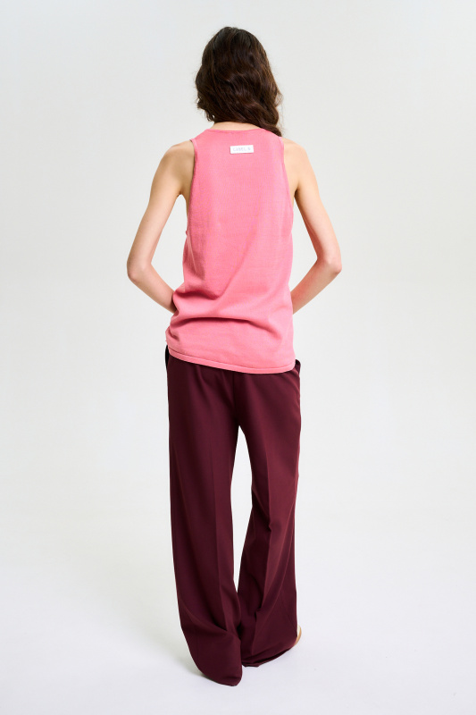 Майка вязаная LIGHT PINK